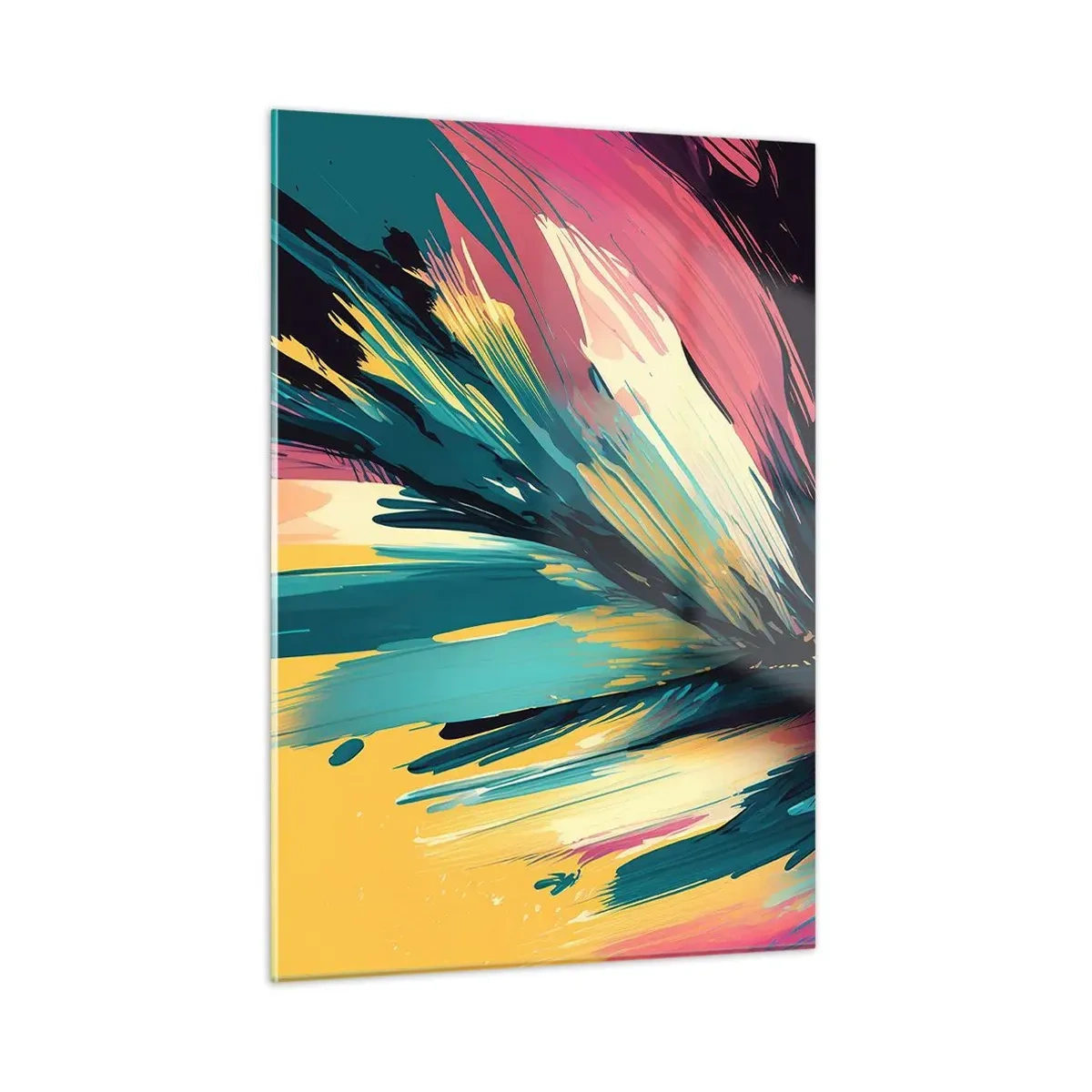 Glass picture - Composition -Explosion of Joy - 50x70 cm
