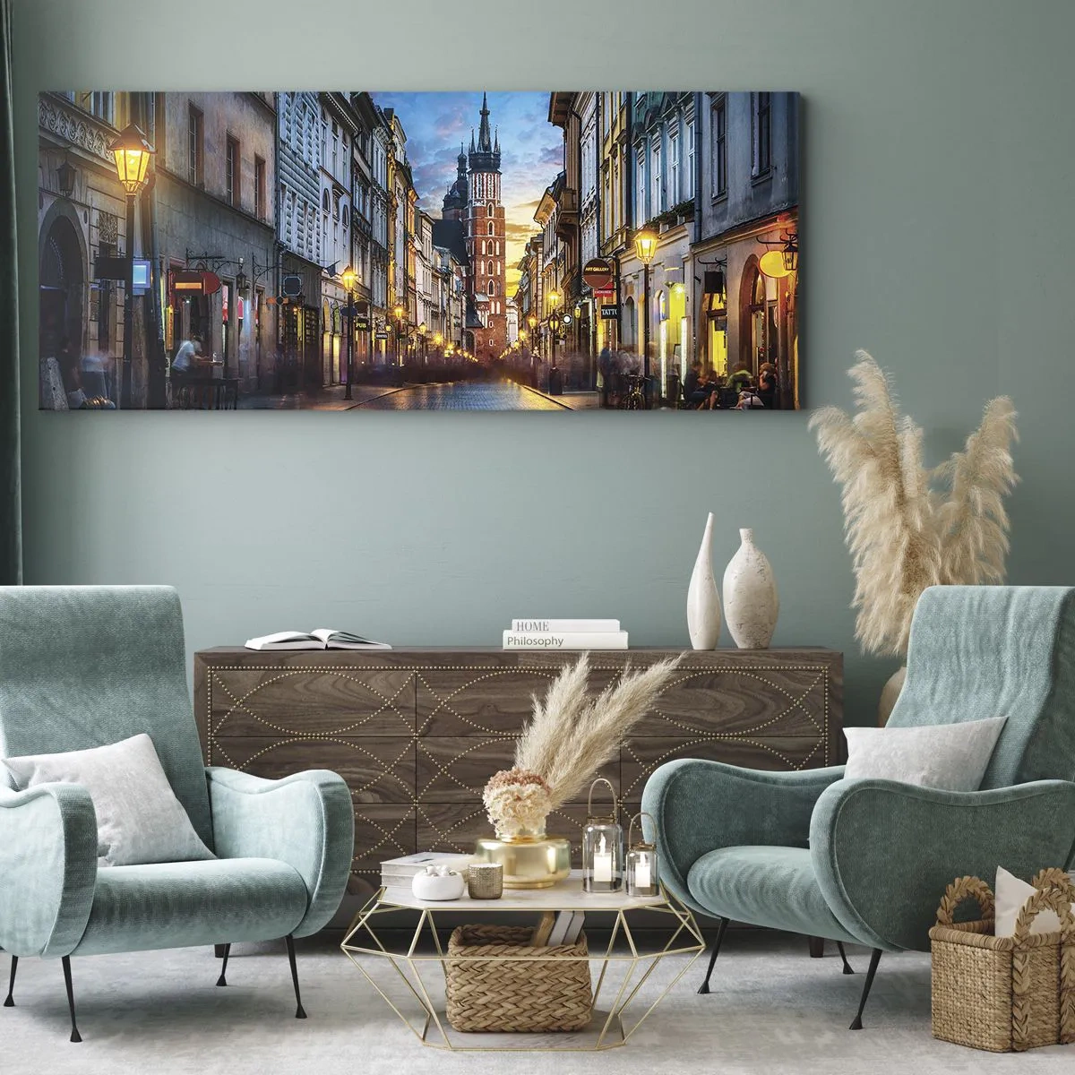 Canvas picture - Charm of Cracow - 120x50 cm