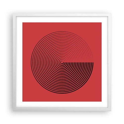 Poster in white frmae - Circular Movement - 50x50 cm