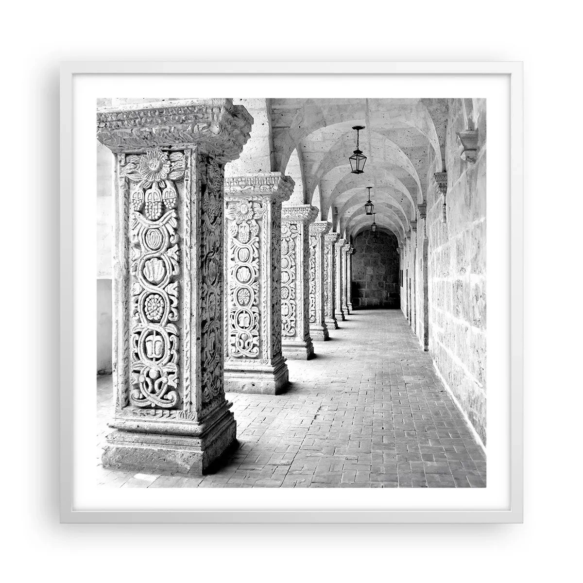 Poster in white frmae - Where is this Going...? - 60x60 cm