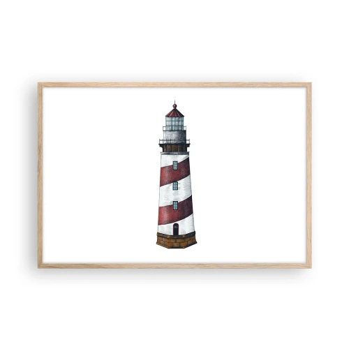 Poster in light oak frame - Always on Guard - 91x61 cm