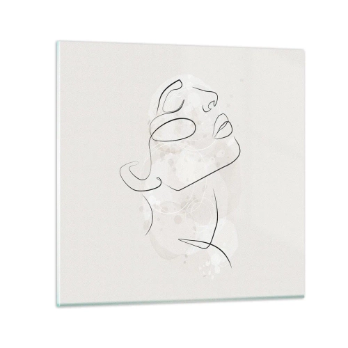 Glass picture - Outline of Happiness - 50x50 cm