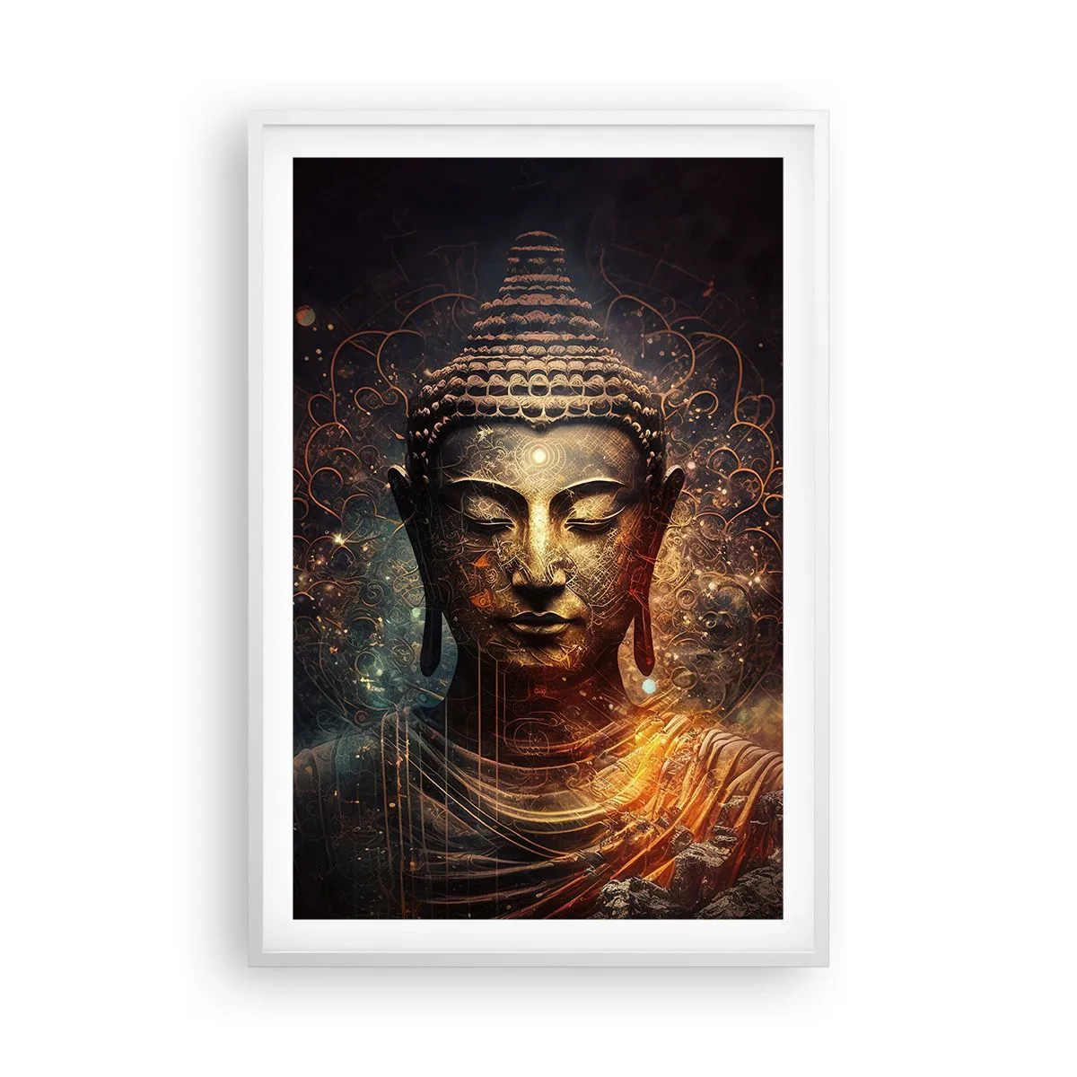 Poster in white frmae - Spiritual Balance - 61x91 cm