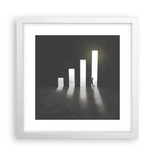 Poster in white frmae - Success - Impression - 30x30 cm