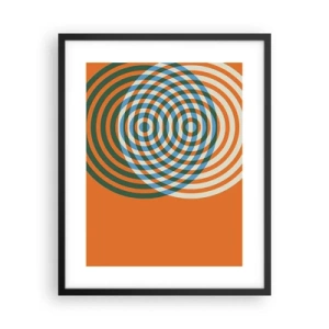 Poster in black frame - Abstract Variation on a Circle - 40x50 cm