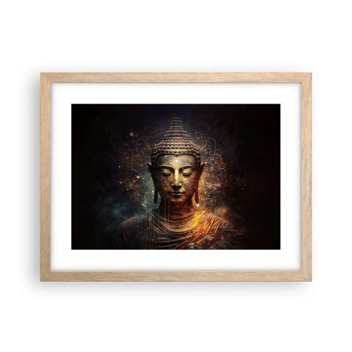 Poster in light oak frame - Spiritual Balance - 40x30 cm