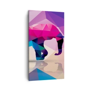 Canvas picture - Crystal Dinosaur - 45x80 cm