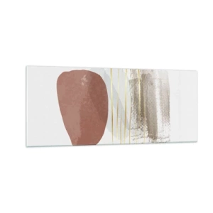 Glass picture - Abstract Colonnade - 100x40 cm