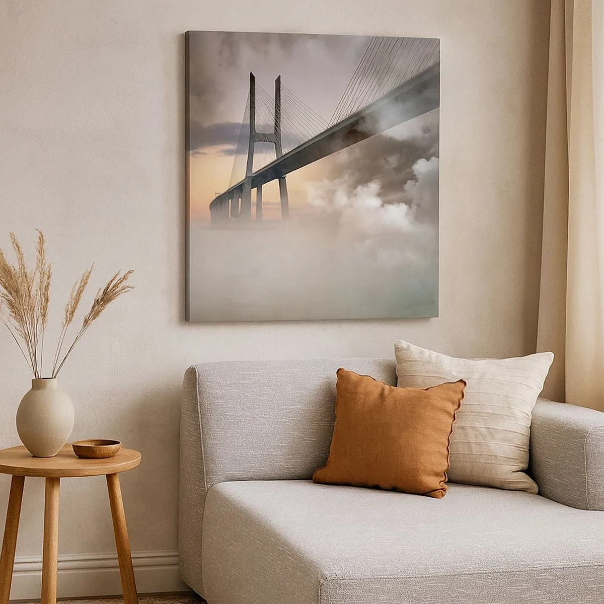 Canvas picture - By the River that Doesn't Exist - 30x30 cm