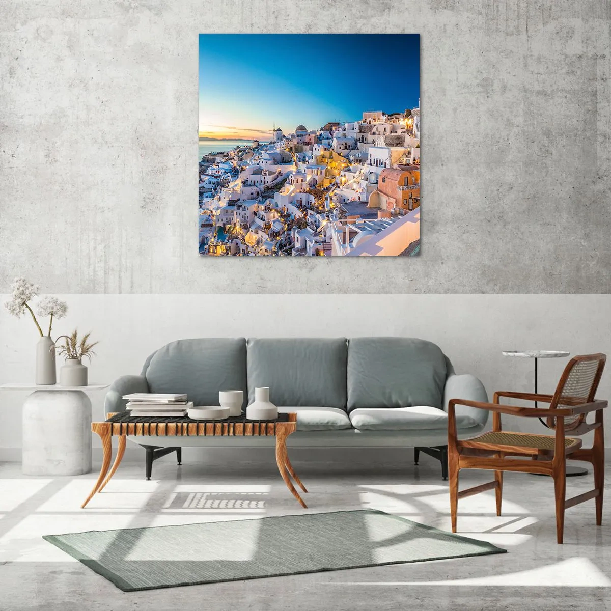 Glass picture - Essence of Greekness - 60x60 cm