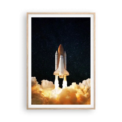 Poster in light oak frame - As Astra! - 70x100 cm