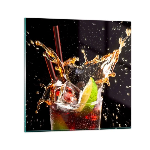 Glass picture - Joy and Energy of Colours - 30x30 cm