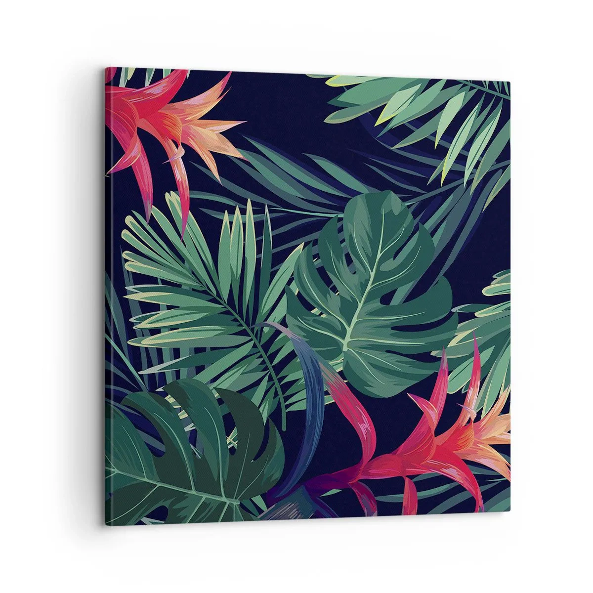 Canvas picture - Burn in Green - 60x60 cm