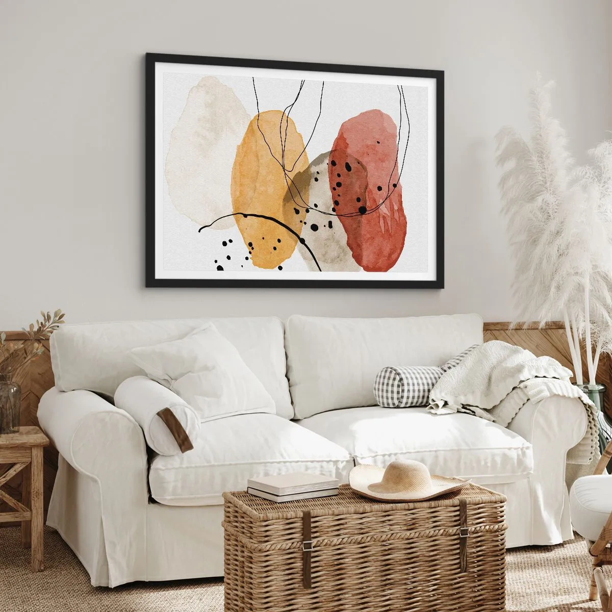 Poster in black frame - Like a Light Air - 40x30 cm