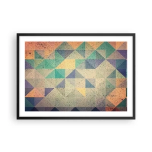 Poster in black frame - The Republic of Triangles - 70x50 cm