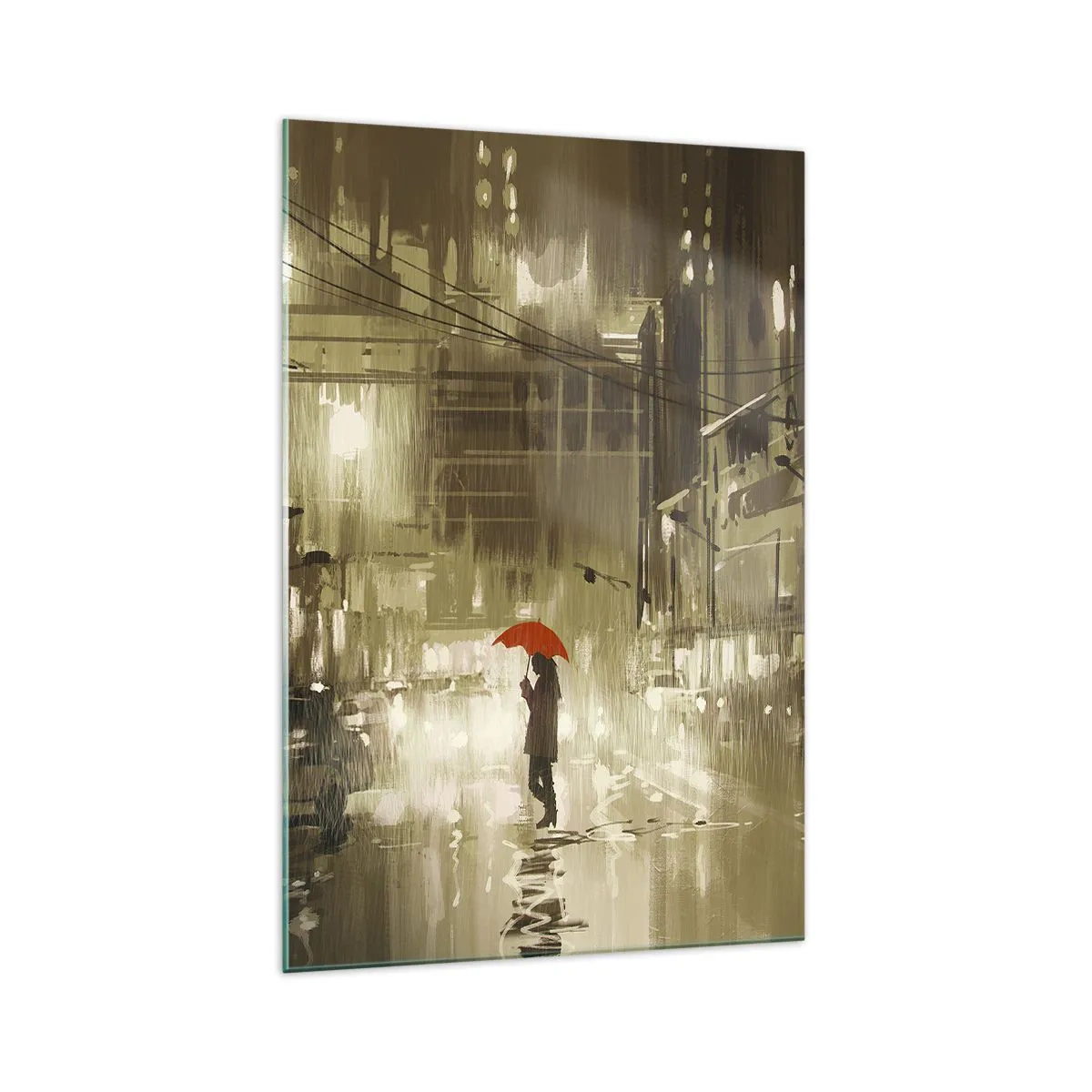 Glass picture - Alone But Not Lonely - 70x100 cm