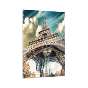 Glass picture - And in Autumn in Paris… - 70x100 cm