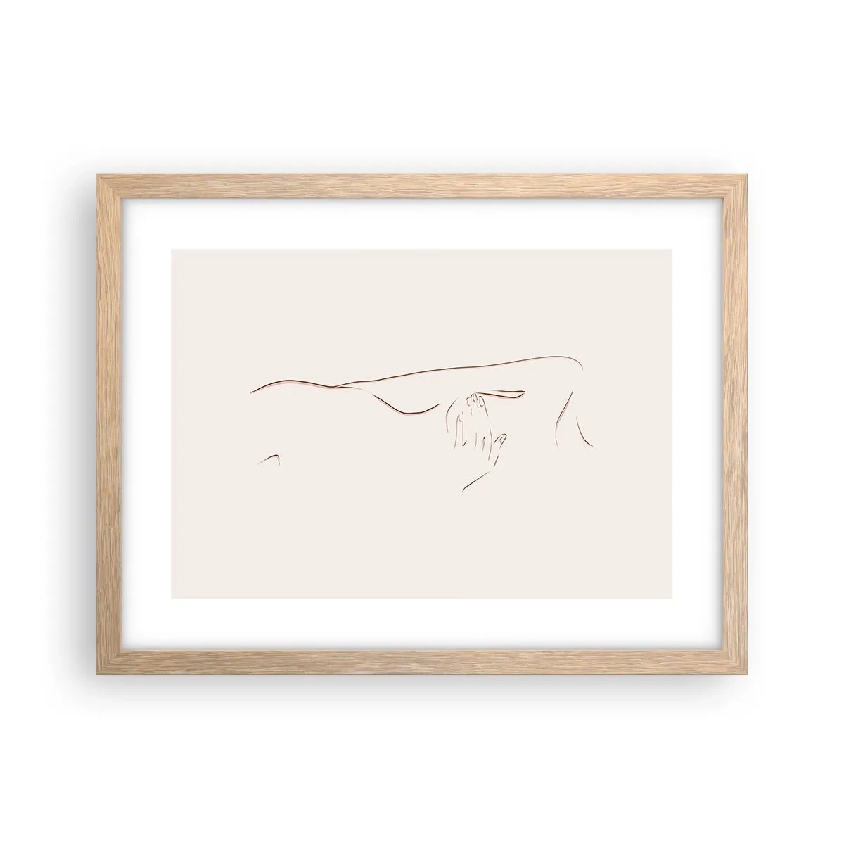 Poster in light oak frame - Shape of Desire - 40x30 cm