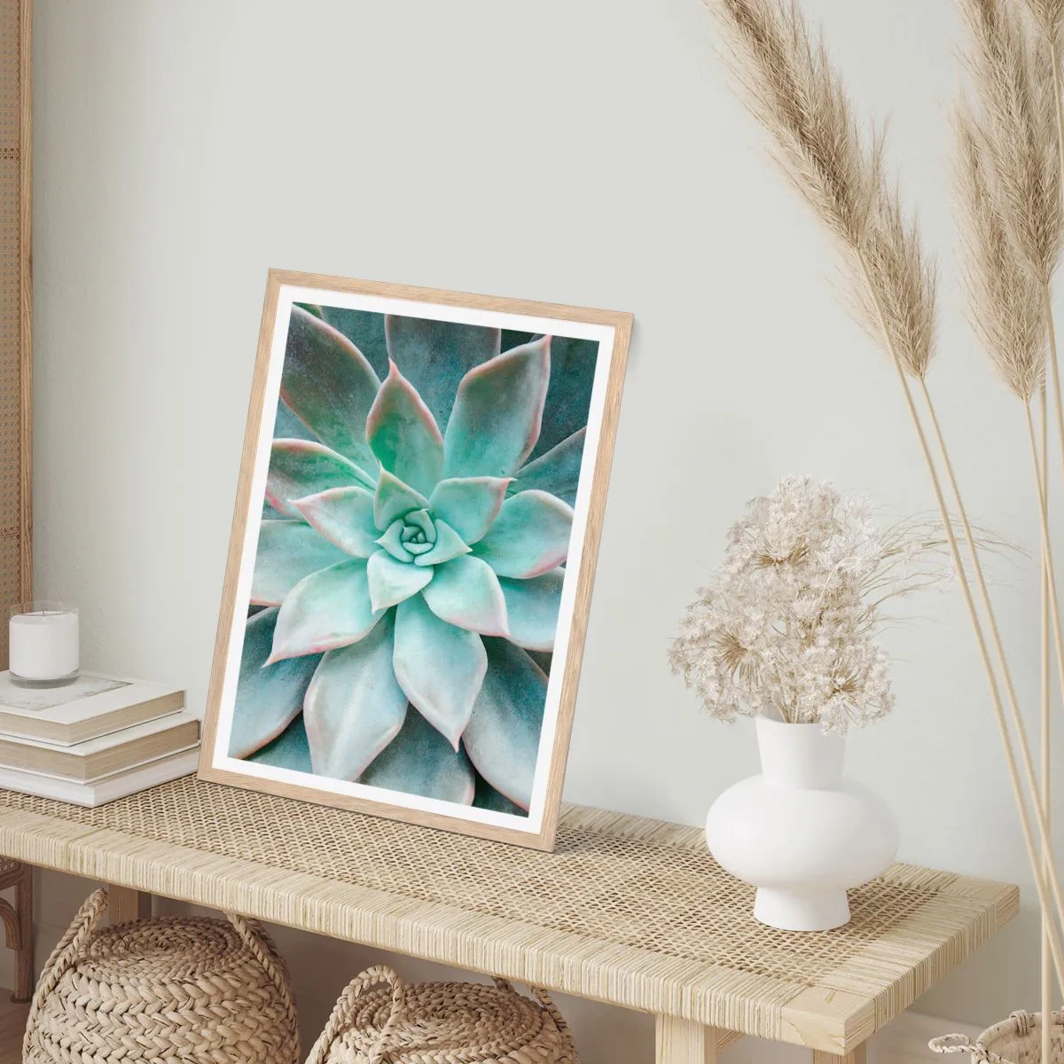 Poster in light oak frame - Heart of a Desert - 61x91 cm