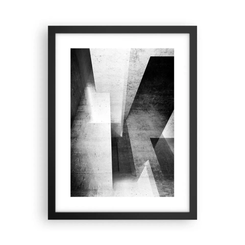 Poster in black frame - Structure of Space - 30x40 cm