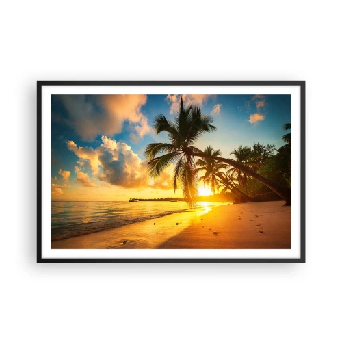Poster in black frame - Caribbean Dream - 91x61 cm