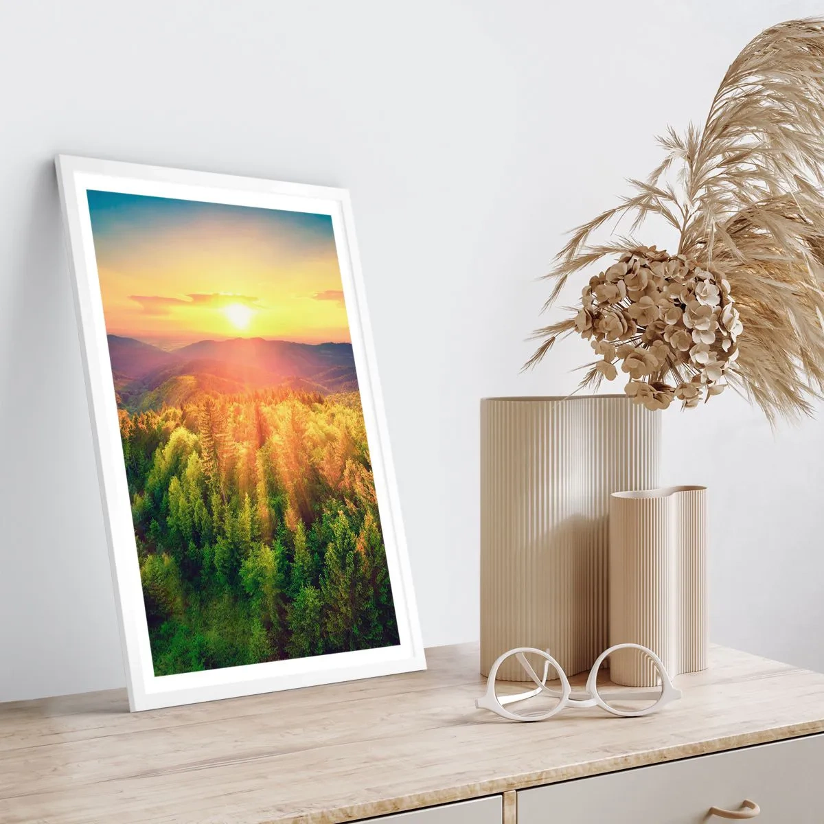 Poster in white frmae - Peaks and Summits - 61x91 cm