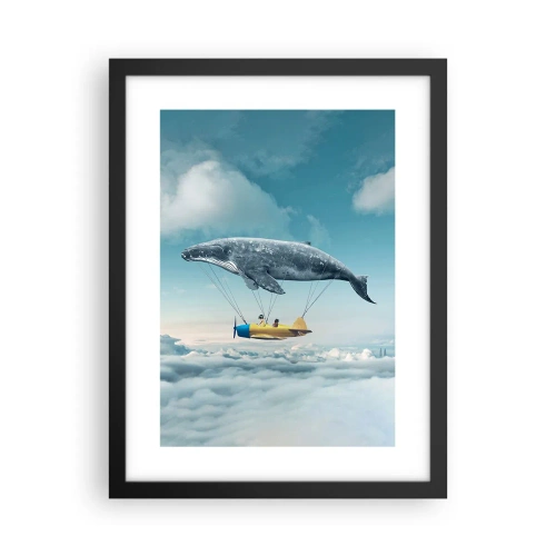 Poster in black frame - Why Not? - 30x40 cm