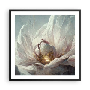 Poster in black frame - It Blooms Once Every Hunderd Years - 60x60 cm