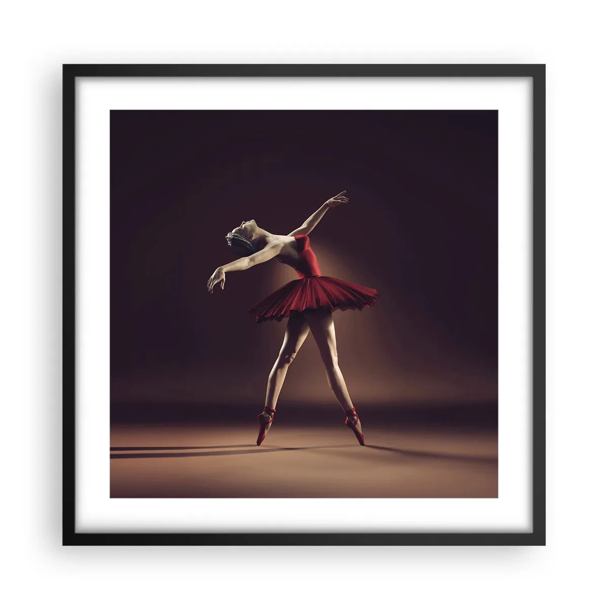 Poster in black frame - Prima Ballerina - 50x50 cm
