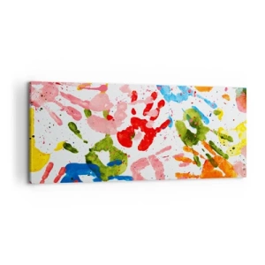 Canvas picture - High Five! - 100x40 cm