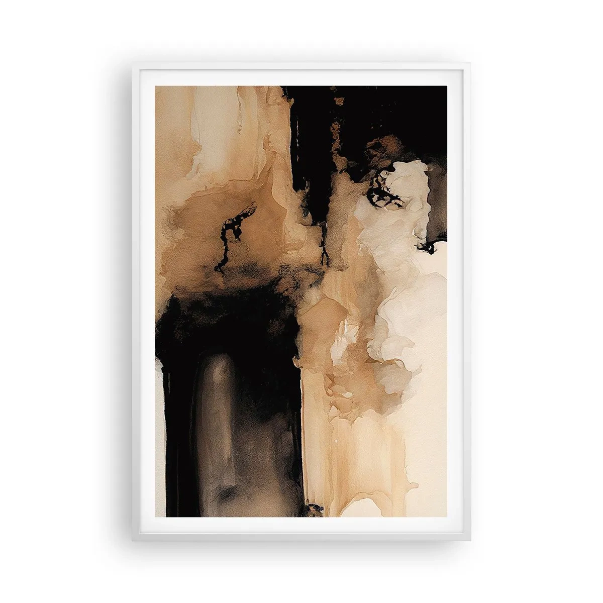 Poster in white frmae - Intriguing Abstract - 70x100 cm