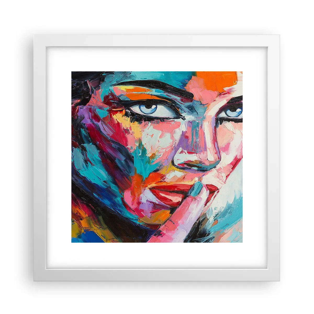 Poster in white frmae - Our First Secret - 30x30 cm