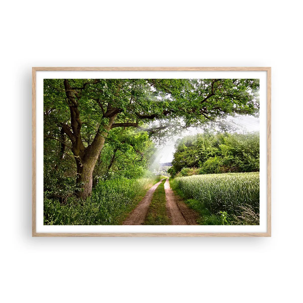 Poster in light oak frame - Et in Arcadia Ego - 100x70 cm