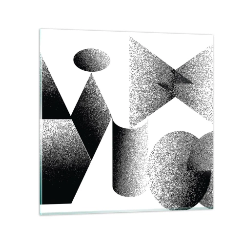 Glass picture - Angles and Ovals - 30x30 cm