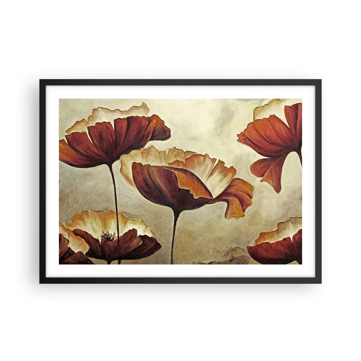 Poster in black frame - Piece of Meadow - 70x50 cm