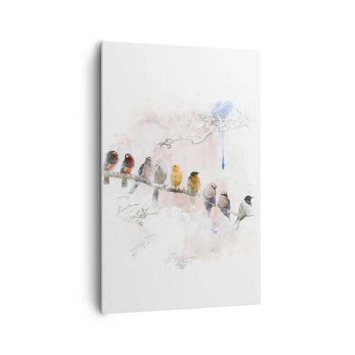 Canvas picture - Winged Encounter - 80x120 cm
