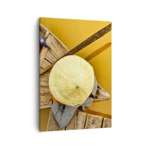 Canvas picture - Life on a Yellow River - 50x70 cm