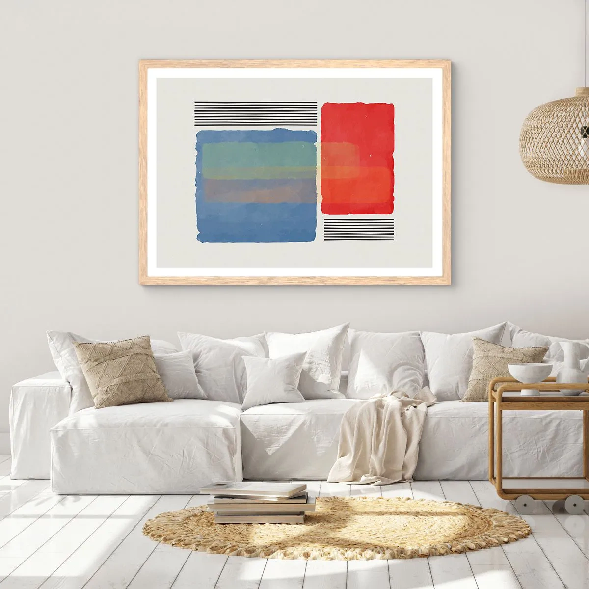 Poster in light oak frame - Spirit and Letter of Geometry - 50x40 cm