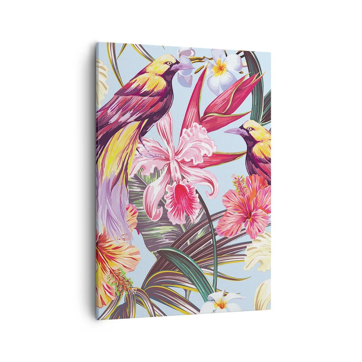 Canvas picture - Flakes and Feathers - 50x70 cm