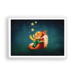 Poster in white frmae - Little Prince - 100x70 cm