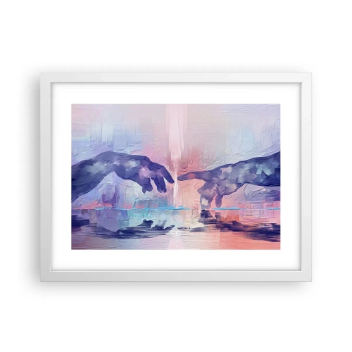 Poster in white frmae - Godly Spark of Life - 40x30 cm