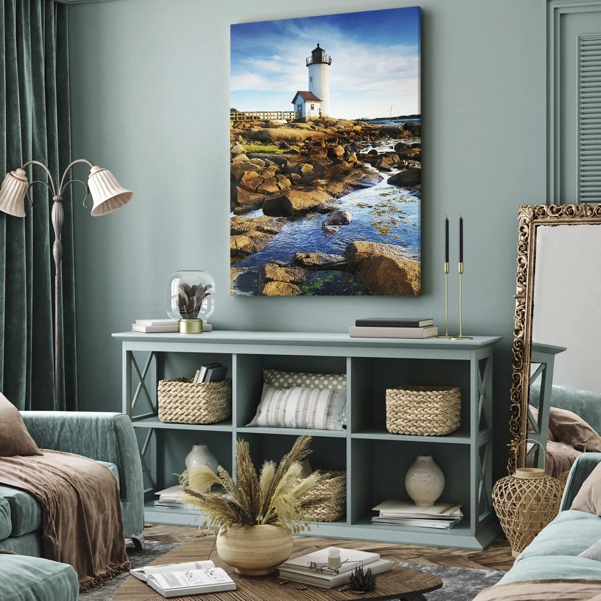 Canvas picture - Be Home Safe, I Am Waiting - 45x80 cm