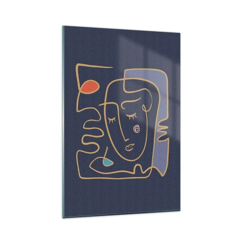 Glass picture - Deeply In Thoughts - 80x120 cm