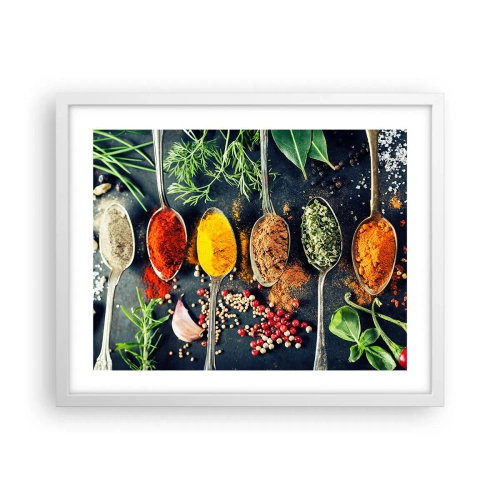 Poster in white frmae - Culinary Magic - 50x40 cm