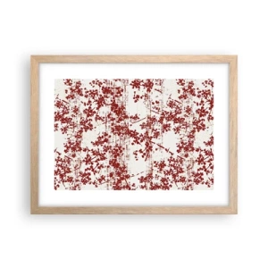 Poster in light oak frame - Like Old-fashioned Percale - 40x30 cm