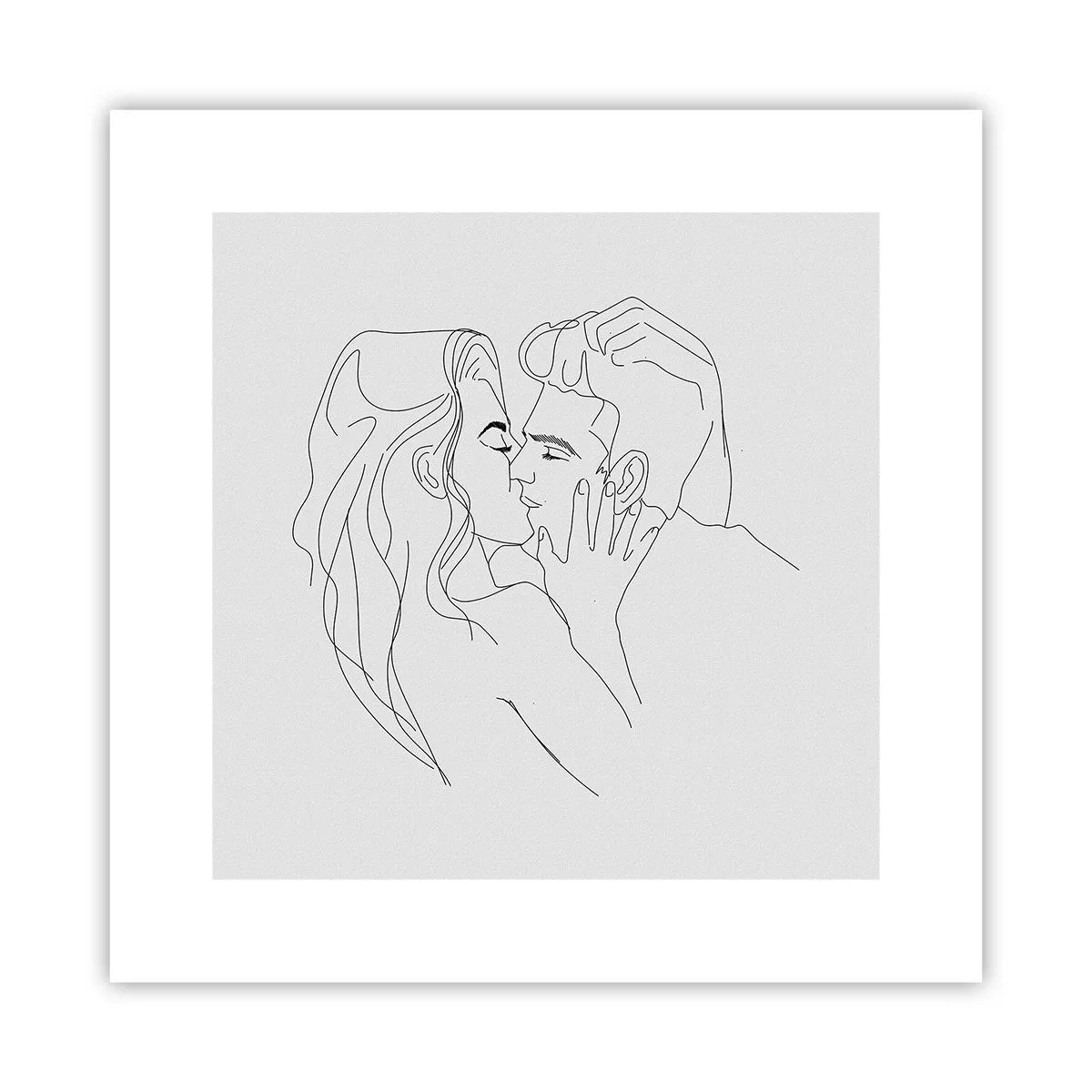 Poster - With the Same Line - 30x30 cm