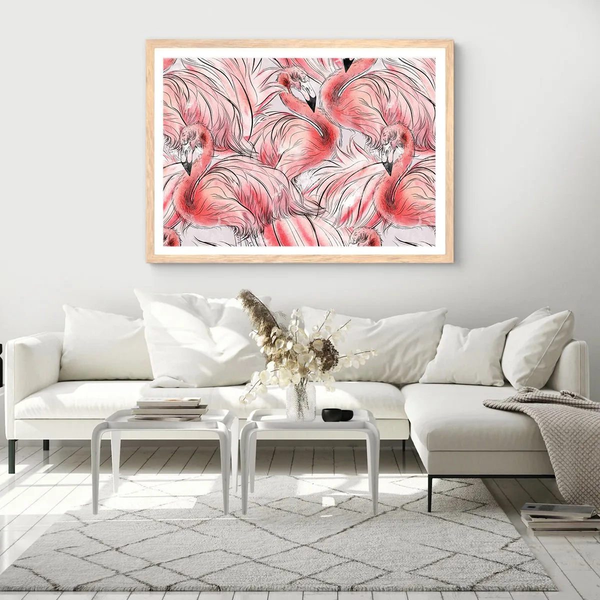 Poster in light oak frame - Bird Corps de Ballet - 40x30 cm