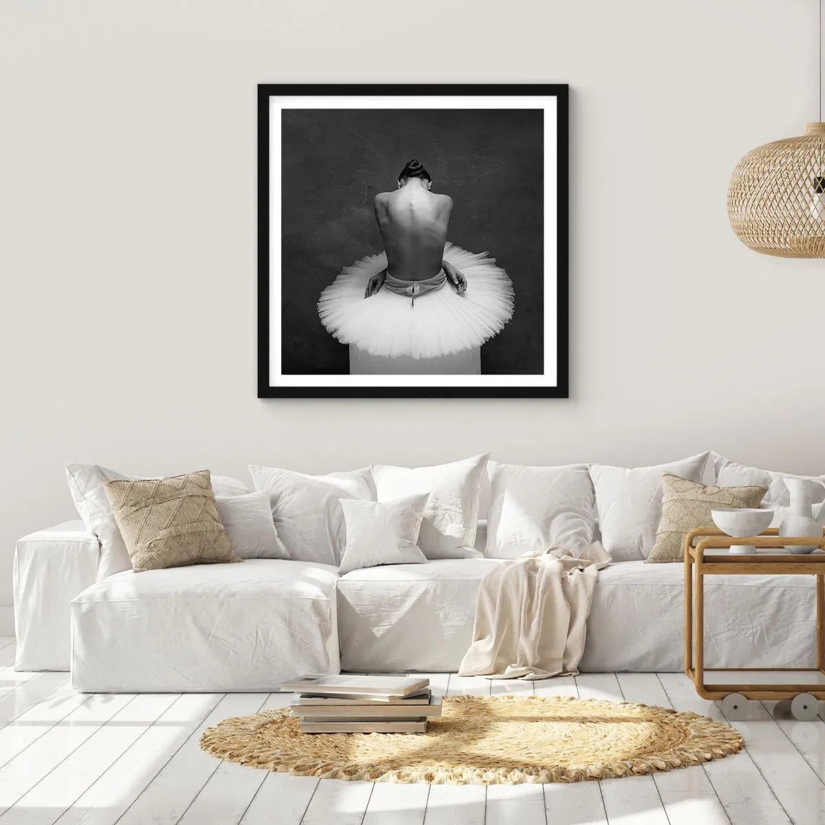 Poster in black frame - It Is Blossoming - 60x60 cm
