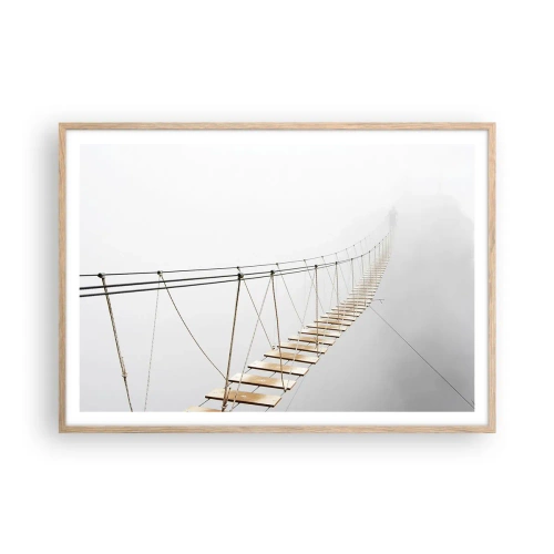 Poster in light oak frame - Where Did He Take You? - 100x70 cm