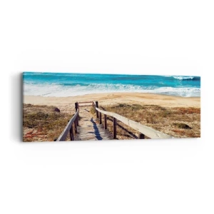 Canvas picture - Run! - 90x30 cm